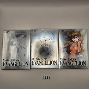 NEON GENESIS EVANGELION PLATINUM 01-03 COLLECTORS DVD 2004 WITH SLIP CASES